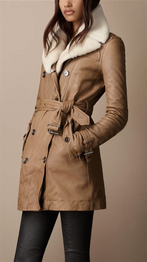 brown leather burberry trench coat celebs|burberry trench coat collar strap.